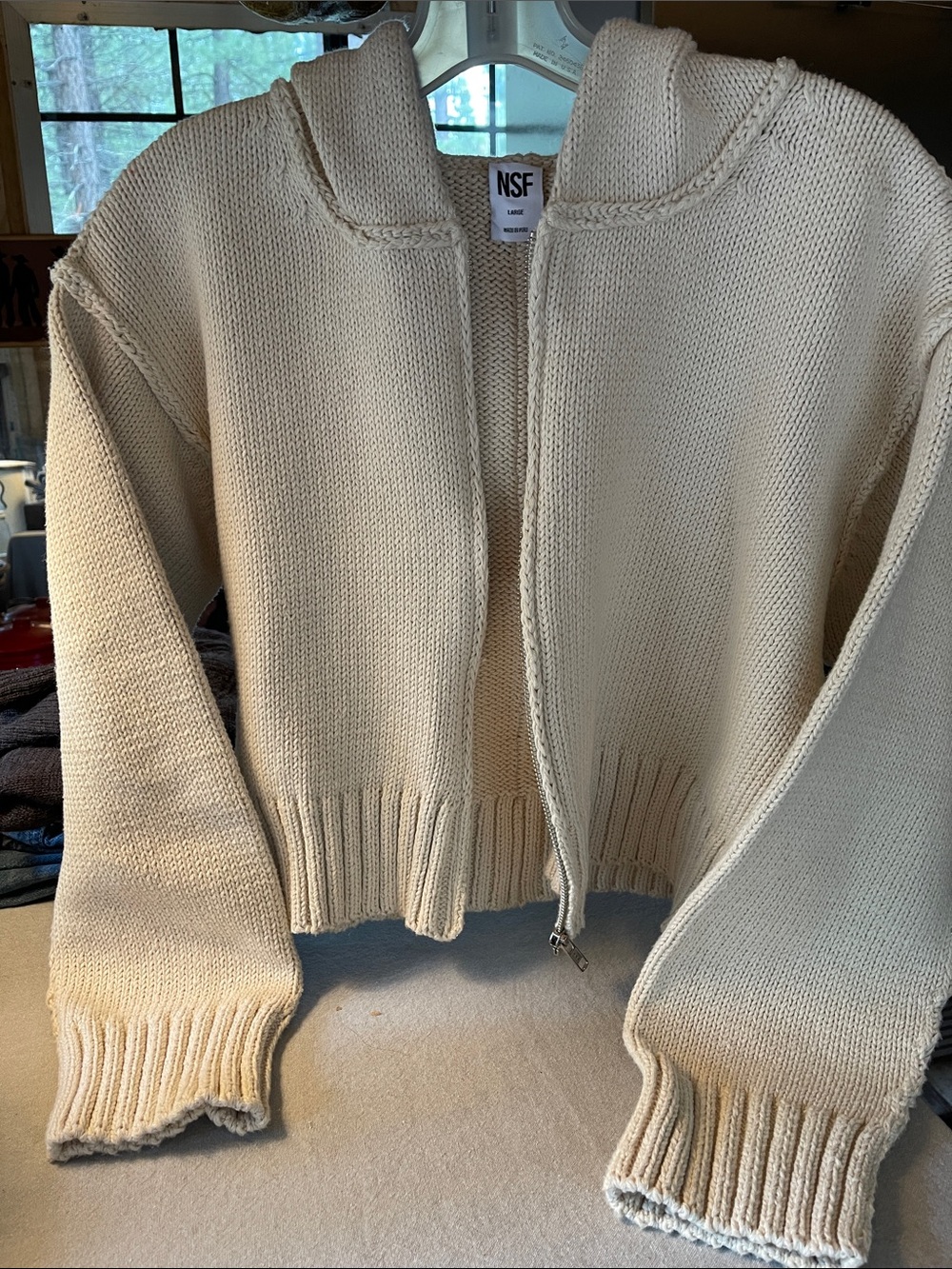 NSF full zip sweater